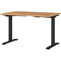 GERMANIA JET höhenverstellbarer Schreibtisch grandson-eiche rechteckig, T-Fuß-Gestell schwarz 120,0 x 80,0 cm GERMANIA JET höhenverstellbarer Schreibtisch grandson-eiche rechteckig, T-Fuß-Gestell schwarz 120,0 x 80,0 cm von Germania