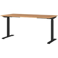 GERMANIA JET höhenverstellbarer Schreibtisch grandson-eiche rechteckig, T-Fuß-Gestell schwarz 160,0 x 80,0 cm GERMANIA JET höhenverstellbarer Schreibtisch grandson-eiche rechteckig, T-Fuß-Gestell schwarz 160,0 x 80,0 cm von Germania