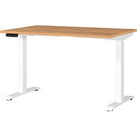 GERMANIA JET höhenverstellbarer Schreibtisch grandson-eiche rechteckig, T-Fuß-Gestell weiß 120,0 x 80,0 cm GERMANIA JET höhenverstellbarer Schreibtisch grandson-eiche rechteckig, T-Fuß-Gestell weiß 120,0 x 80,0 cm von Germania