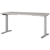 GERMANIA JET höhenverstellbarer Schreibtisch kaschmir rechteckig, T-Fuß-Gestell silber 160,0 x 80,0 cm GERMANIA JET höhenverstellbarer Schreibtisch kaschmir rechteckig, T-Fuß-Gestell silber 160,0 x 80,0 cm von Germania