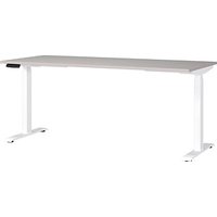 GERMANIA JET höhenverstellbarer Schreibtisch kaschmir rechteckig, T-Fuß-Gestell weiß 180,0 x 80,0 cm GERMANIA JET höhenverstellbarer Schreibtisch kaschmir rechteckig, T-Fuß-Gestell weiß 180,0 x 80,0 cm von Germania