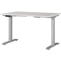 GERMANIA JET höhenverstellbarer Schreibtisch lichtgrau rechteckig, T-Fuß-Gestell silber 120,0 x 80,0 cm GERMANIA JET höhenverstellbarer Schreibtisch lichtgrau rechteckig, T-Fuß-Gestell silber 120,0 x 80,0 cm von Germania