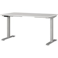GERMANIA JET höhenverstellbarer Schreibtisch lichtgrau rechteckig, T-Fuß-Gestell silber 140,0 x 80,0 cm GERMANIA JET höhenverstellbarer Schreibtisch lichtgrau rechteckig, T-Fuß-Gestell silber 140,0 x 80,0 cm von Germania