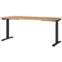 GERMANIA JET höhenverstellbarer Schreibtisch navarra-eiche rechteckig, T-Fuß-Gestell schwarz 180,0 x 80,0 cm GERMANIA JET höhenverstellbarer Schreibtisch navarra-eiche rechteckig, T-Fuß-Gestell schwarz 180,0 x 80,0 cm von Germania