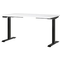 GERMANIA JET höhenverstellbarer Schreibtisch weiß rechteckig, T-Fuß-Gestell schwarz 140,0 x 80,0 cm GERMANIA JET höhenverstellbarer Schreibtisch weiß rechteckig, T-Fuß-Gestell schwarz 140,0 x 80,0 cm von Germania