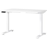 GERMANIA JET höhenverstellbarer Schreibtisch weiß rechteckig, T-Fuß-Gestell weiß 120,0 x 80,0 cm GERMANIA JET höhenverstellbarer Schreibtisch weiß rechteckig, T-Fuß-Gestell weiß 120,0 x 80,0 cm von Germania