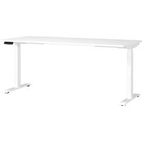 GERMANIA JET höhenverstellbarer Schreibtisch weiß rechteckig, T-Fuß-Gestell weiß 180,0 x 80,0 cm GERMANIA JET höhenverstellbarer Schreibtisch weiß rechteckig, T-Fuß-Gestell weiß 180,0 x 80,0 cm von Germania