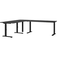 GERMANIA Mailand höhenverstellbarer Schreibtisch grafit L-Form, C-Fuß-Gestell schwarz 240,0 x 200,0 cm GERMANIA Mailand höhenverstellbarer Schreibtisch grafit L-Form, C-Fuß-Gestell schwarz 240,0 x 200,0 cm von Germania