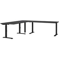 GERMANIA Mailand höhenverstellbarer Schreibtisch grafit L-Form, C-Fuß-Gestell schwarz 240,0 x 220,0 cm GERMANIA Mailand höhenverstellbarer Schreibtisch grafit L-Form, C-Fuß-Gestell schwarz 240,0 x 220,0 cm von Germania