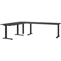 GERMANIA Mailand höhenverstellbarer Schreibtisch grafit L-Form, C-Fuß-Gestell schwarz 260,0 x 200,0 cm GERMANIA Mailand höhenverstellbarer Schreibtisch grafit L-Form, C-Fuß-Gestell schwarz 260,0 x 200,0 cm von Germania