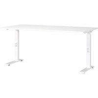GERMANIA Mailand höhenverstellbarer Schreibtisch weiß rechteckig, C-Fuß-Gestell weiß 160,0 x 80,0 cm GERMANIA Mailand höhenverstellbarer Schreibtisch weiß rechteckig, C-Fuß-Gestell weiß 160,0 x 80,0 cm von Germania