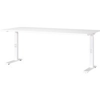 GERMANIA Mailand höhenverstellbarer Schreibtisch weiß rechteckig, C-Fuß-Gestell weiß 180,0 x 80,0 cm GERMANIA Mailand höhenverstellbarer Schreibtisch weiß rechteckig, C-Fuß-Gestell weiß 180,0 x 80,0 cm von Germania
