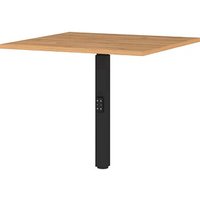 GERMANIA Verbindungsplatte höhenverstellbar Agenda Home grandson-eiche, schwarz quadratisch 80,0 x 80,0 x 68,0 - 91,0 cm von Germania