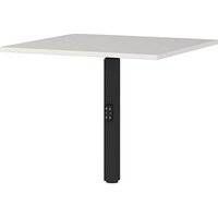 GERMANIA Verbindungsplatte höhenverstellbar Agenda Office lichtgrau, schwarz quadratisch 80,0 x 80,0 x 68,0 - 91,0 cm von Germania