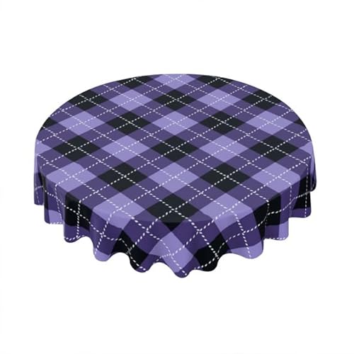 Geroclonup Halloween Tischdecke Halloween Lila Argyle Tischdecke Waschbar Runde Tischdecke 60 Zoll Wiederverwendbare Tischdecke für Home Party Esstisch Dekor Geroclonup Halloween Tischdecke Halloween Lila Argyle Tischdecke Waschbar Runde Tischdecke 60 Zoll Wiederverwendbare Tischdecke für Home Party Esstisch Dekor von Geroclonup