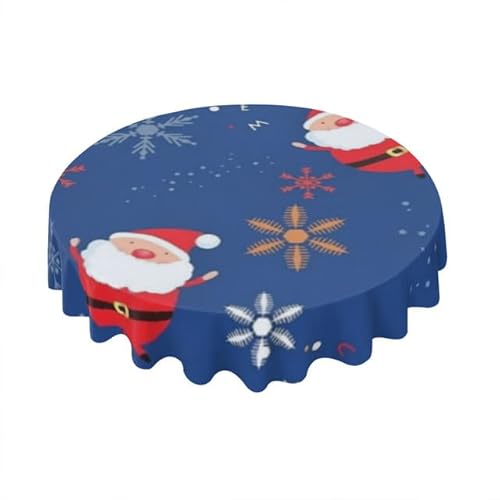 Geroclonup Weihnachtsmann-Tischdecken, rund, 150 x 150 cm, wasserabweisend, auslaufsicher, abwischbar, knitterfrei, Tischdecken für Esszimmer, Bauernhaus, Outdoor, Küche Geroclonup Weihnachtsmann-Tischdecken, rund, 150 x 150 cm, wasserabweisend, auslaufsicher, abwischbar, knitterfrei, Tischdecken für Esszimmer, Bauernhaus, Outdoor, Küche von Geroclonup