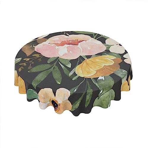 Nordic Retro Floral Tablecloth Round 60 Inch Spring Flowers Decorative Table Cloth with Wrinkle Resistant for Home Kitchen Dining Table Outdoor Party Picnic Nordic Retro Floral Tablecloth Round 60 Inch Spring Flowers Decorative Table Cloth with Wrinkle Resistant for Home Kitchen Dining Table Outdoor Party Picnic von Geroclonup