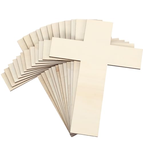Gerrii Holzkreuz zum Basteln, religiöser Ausschnitt, Krippe, Taufe, Tafelaufsatz, Ornamente, DIY-Projekte, Kirche, Sonntag, Schule, Erstkommunion, Taufe, Ostern, 22,9 x 17,8 cm, 12 Stück Gerrii Holzkreuz zum Basteln, religiöser Ausschnitt, Krippe, Taufe, Tafelaufsatz, Ornamente, DIY-Projekte, Kirche, Sonntag, Schule, Erstkommunion, Taufe, Ostern, 22,9 x 17,8 cm, 12 Stück von Gerrii
