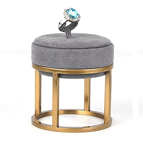 Schmuckständer, Schmuck-Ring-Ständer, Halter, Schmuck-Organizer, Halskette, Schmuck, Büste, Anhänger, Ohrring, Armband, Halter für Frauen und Mädchen, Grauer Schmuckständ Schmuckständer, Schmuck-Ring-Ständer, Halter, Schmuck-Organizer, Halskette, Schmuck, Büste, Anhänger, Ohrring, Armband, Halter für Frauen und Mädchen, Grauer Schmuckständ von Gerrit