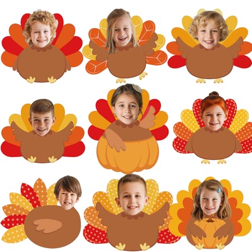 Gersoniel 100 Stück Thanksgiving Truthahn-Ausschnitte Truthahn-Papierausschnitte mit 200 Klebepunkten, Herbst-Pinnwand-Dekoration für Herbsternte, DIY, Zuhause, Handwerk, Schule, Partygeschenk Gersoniel 100 Stück Thanksgiving Truthahn-Ausschnitte Truthahn-Papierausschnitte mit 200 Klebepunkten, Herbst-Pinnwand-Dekoration für Herbsternte, DIY, Zuhause, Handwerk, Schule, Partygeschenk von Gersoniel