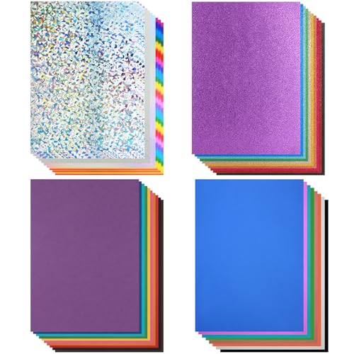 Gersoniel 400 Blatt farbiger Glitzer-Karton, 34 Farben, Glitzerpapier, 21,1 x 29,7 cm, glitzernder Karton für Scrapbooking, Basteln, DIY-Projekte, Geburtstag, Hochzeit, Party, Dekoration, 250 und 180 Gersoniel 400 Blatt farbiger Glitzer-Karton, 34 Farben, Glitzerpapier, 21,1 x 29,7 cm, glitzernder Karton für Scrapbooking, Basteln, DIY-Projekte, Geburtstag, Hochzeit, Party, Dekoration, 250 und 180 von Gersoniel