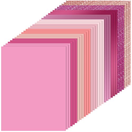 Gersoniel 50 Blatt rosa Glitzer-Karton, 21,6 x 27,9 cm, rosa schimmernd, Scrapbook, dekoratives Papier, Glitzer, Aquarell-Karton, geeignet für Kartenherstellung, Tagebücher, Origami, Scrapbook Gersoniel 50 Blatt rosa Glitzer-Karton, 21,6 x 27,9 cm, rosa schimmernd, Scrapbook, dekoratives Papier, Glitzer, Aquarell-Karton, geeignet für Kartenherstellung, Tagebücher, Origami, Scrapbook von Gersoniel