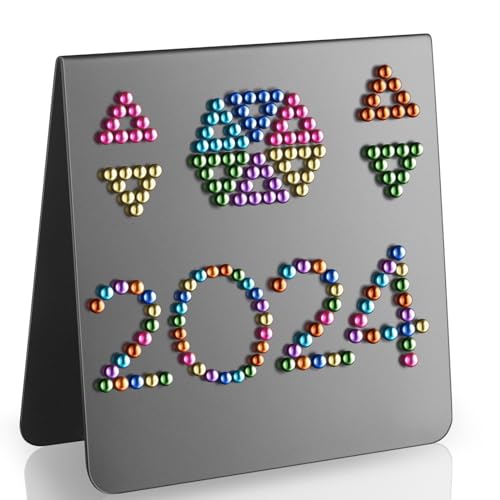 Gersoniel Magnet Show Off Stand Balls Magnetic Display Board Black Metal Magnet Board Stand Desk Staffelei Board for Bulletin Table Top Beads Balls Showing Off (Magnetic Beads Not Included) (1 Pack) von Gersoniel
