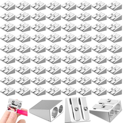 Gersoniel Metall-Bleistiftspitzer in Großpackung, manuelle Doppellöcher, Hand-Bleistiftspitzer für Kinder und Erwachsene, für Klassenzimmer, Schule, Büro, Kunstprojekte, Zubehör, 180 Stück Gersoniel Metall-Bleistiftspitzer in Großpackung, manuelle Doppellöcher, Hand-Bleistiftspitzer für Kinder und Erwachsene, für Klassenzimmer, Schule, Büro, Kunstprojekte, Zubehör, 180 Stück von Gersoniel