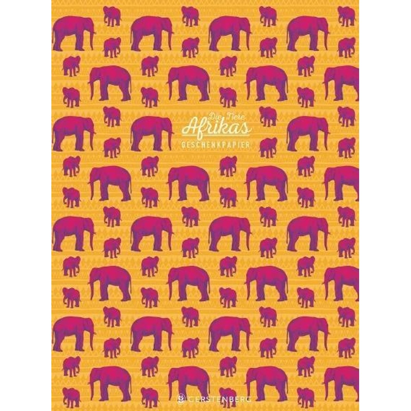 Die Tiere Afrikas Geschenkpapier-Heft Motiv Elefant, von Gerstenberg Verlag