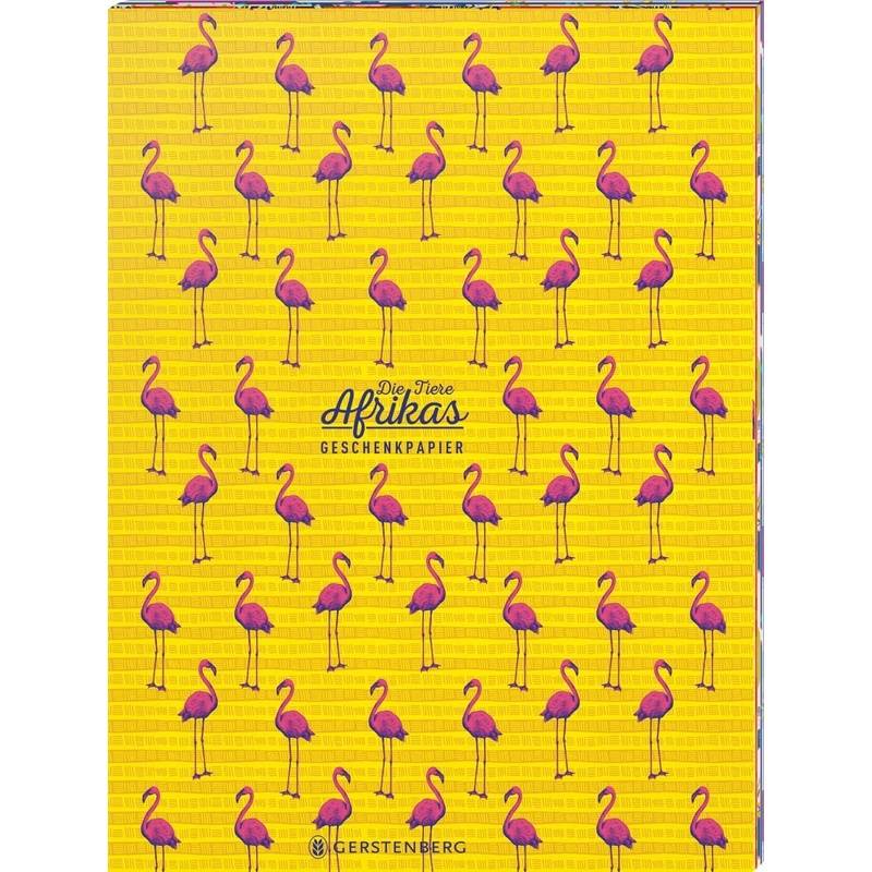 Die Tiere Afrikas Geschenkpapier-Heft - Motiv Flamingo, von Gerstenberg Verlag