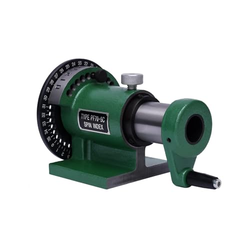 Gertrude PF70-5C Fräsen Arbeitstisch Hochpräzise Dreh-Indexier-Vorrichtung Spannzange 5C Indexierung Spin Jigs Präzision Zum Bohren, Schleifen, Bearbeitungen Green,One Size Gertrude PF70-5C Fräsen Arbeitstisch Hochpräzise Dreh-Indexier-Vorrichtung Spannzange 5C Indexierung Spin Jigs Präzision Zum Bohren, Schleifen, Bearbeitungen Green,One Size von Gertrude