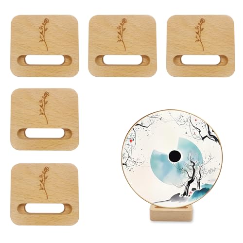 GeryVtee Stickrahmenständer, klein, Holz, für Stickerei, Kreuzstich, Zubehör, Dekoration, 6 Stück (rechteckig) von GeryVtee