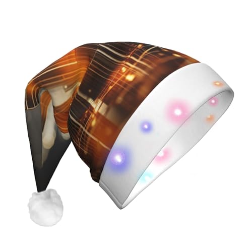 Geryaer Coole Tapeten-Druck, Weihnachtsmütze, beleuchtet, Weihnachtsmützen für Weihnachten, Neujahr, Feiertagsparty Geryaer Coole Tapeten-Druck, Weihnachtsmütze, beleuchtet, Weihnachtsmützen für Weihnachten, Neujahr, Feiertagsparty von Geryaer
