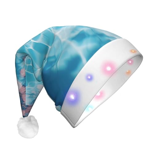 Geryaer Coole Tapeten-Druck, Weihnachtsmütze, beleuchtet, Weihnachtsmützen für Weihnachten, Neujahr, Urlaub, Party, kühles Poolwasser 2, 1 Geryaer Coole Tapeten-Druck, Weihnachtsmütze, beleuchtet, Weihnachtsmützen für Weihnachten, Neujahr, Urlaub, Party, kühles Poolwasser 2, 1 von Geryaer