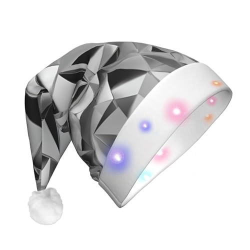 Geryaer Drei laufende Pferde drucken Weihnachtsmütze Licht Up,Weihnachten Hüte für Weihnachten Neujahr Feiertagsparty Geryaer Drei laufende Pferde drucken Weihnachtsmütze Licht Up,Weihnachten Hüte für Weihnachten Neujahr Feiertagsparty von Geryaer
