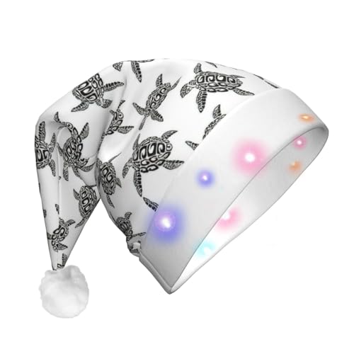 Geryaer Weihnachtsmütze mit Tierdruck, beleuchtet, Weihnachtsmütze für Weihnachten, Neujahr, Feiertage, Party, Weihnachtsmannmütze für Erwachsene, Uni, Tiere, Meeresschildkröten, 1 Geryaer Weihnachtsmütze mit Tierdruck, beleuchtet, Weihnachtsmütze für Weihnachten, Neujahr, Feiertage, Party, Weihnachtsmannmütze für Erwachsene, Uni, Tiere, Meeresschildkröten, 1 von Geryaer