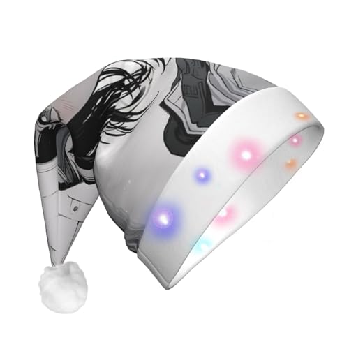 Geryaer Weihnachtsmütze mit weißem Hengst 2, beleuchtet, Weihnachtsmütze für Weihnachten, Neujahr, Feiertage, Party, Weihnachtsmannmütze Geryaer Weihnachtsmütze mit weißem Hengst 2, beleuchtet, Weihnachtsmütze für Weihnachten, Neujahr, Feiertage, Party, Weihnachtsmannmütze von Geryaer