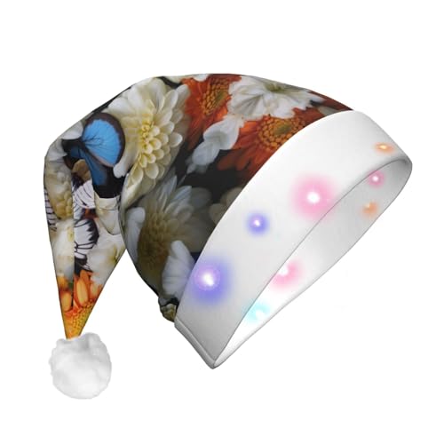 Geryaer Weihnachtsmütze mit weißem Hengst 2, beleuchtet, Weihnachtsmütze für Weihnachten, Neujahr, Feiertage, Party, Weihnachtsmannmütze Geryaer Weihnachtsmütze mit weißem Hengst 2, beleuchtet, Weihnachtsmütze für Weihnachten, Neujahr, Feiertage, Party, Weihnachtsmannmütze von Geryaer