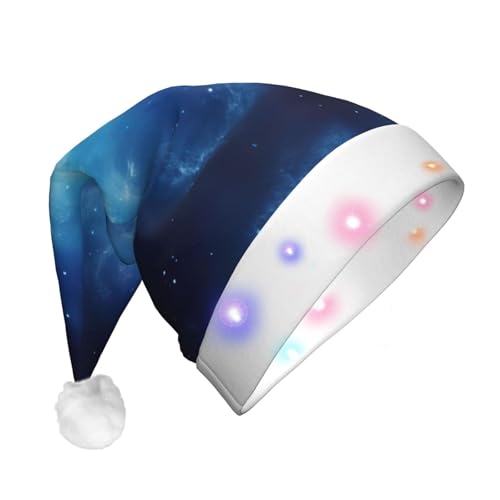 Lebhafte bunte Weihnachtsmütze mit 3 Drucken, Weihnachtsmütze für Weihnachten, Neujahr, Feiertage, Party, Nikolausmütze, blaue Galaxie 2, 1 Lebhafte bunte Weihnachtsmütze mit 3 Drucken, Weihnachtsmütze für Weihnachten, Neujahr, Feiertage, Party, Nikolausmütze, blaue Galaxie 2, 1 von Geryaer