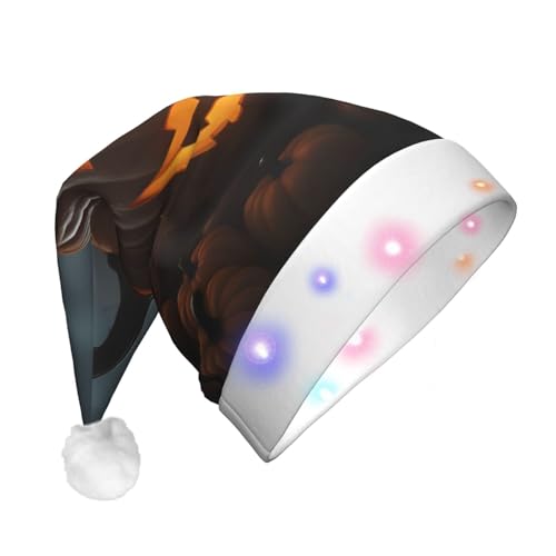 Weihnachtsmütze mit Halloween-Geister-Kürbis-Druck, beleuchtet, Weihnachtsmütze für Weihnachten, Neujahr, Feiertage, Party, Weihnachtsmannmütze Weihnachtsmütze mit Halloween-Geister-Kürbis-Druck, beleuchtet, Weihnachtsmütze für Weihnachten, Neujahr, Feiertage, Party, Weihnachtsmannmütze von Geryaer