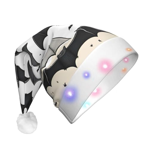 Weihnachtsmütze mit Halloween-Geister-Kürbis-Druck, beleuchtet, Weihnachtsmütze für Weihnachten, Neujahr, Feiertage, Party, Weihnachtsmannmütze Weihnachtsmütze mit Halloween-Geister-Kürbis-Druck, beleuchtet, Weihnachtsmütze für Weihnachten, Neujahr, Feiertage, Party, Weihnachtsmannmütze von Geryaer