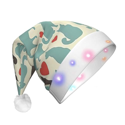 Weihnachtsmütze mit Tinte und goldfarbenen Punkten, beleuchtet, Weihnachtsmütze für Weihnachten, Neujahr, Urlaub, Party, Weihnachtsmannmütze Weihnachtsmütze mit Tinte und goldfarbenen Punkten, beleuchtet, Weihnachtsmütze für Weihnachten, Neujahr, Urlaub, Party, Weihnachtsmannmütze von Geryaer