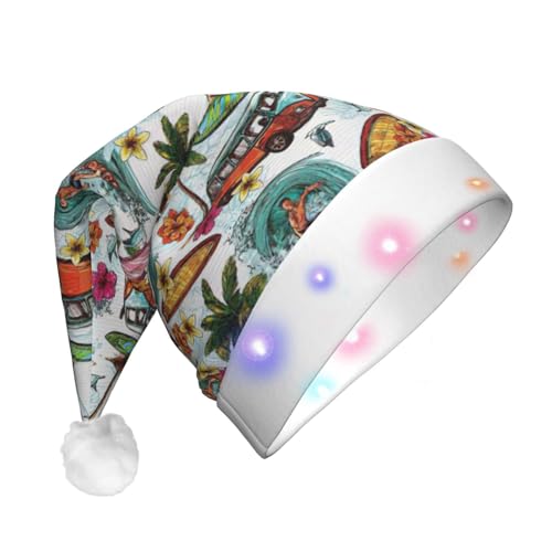 Weihnachtsmütze mit Tinte und goldfarbenen Punkten, beleuchtet, Weihnachtsmütze für Weihnachten, Neujahr, Urlaub, Party, Weihnachtsmannmütze Weihnachtsmütze mit Tinte und goldfarbenen Punkten, beleuchtet, Weihnachtsmütze für Weihnachten, Neujahr, Urlaub, Party, Weihnachtsmannmütze von Geryaer