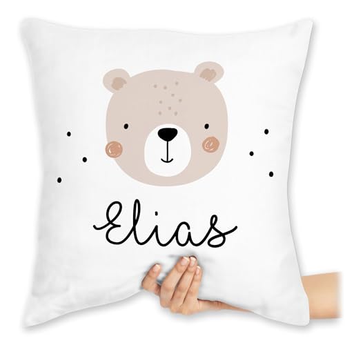 Kissen 40x40 Zierkissen - Süßer Heller Bär Bärenmotiv Bären Bear - 40 x 40 cm - Weiß - Teddy bärchen sitzkissen personalisierte Geschenke Kind und Kissen 40x40 Zierkissen - Süßer Heller Bär Bärenmotiv Bären Bear - 40 x 40 cm - Weiß - Teddy bärchen sitzkissen personalisierte Geschenke Kind und von Geschenk mit Namen personalisiert by Shirtracer