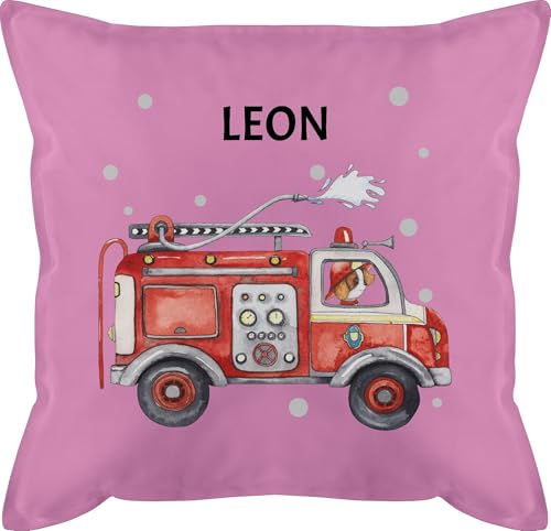 Kissen 50x50 - Feuerwehr Auto I Feuerwehrauto I 112 I Fire Truck I Löschfahrzeug - 50 x 50 cm - Pink - Name Junge feuerwehrkissen jugendfeuerwehr Kinder männerkissen personalisiertes Kissen 50x50 - Feuerwehr Auto I Feuerwehrauto I 112 I Fire Truck I Löschfahrzeug - 50 x 50 cm - Pink - Name Junge feuerwehrkissen jugendfeuerwehr Kinder männerkissen personalisiertes von Geschenk mit Namen personalisiert by Shirtracer