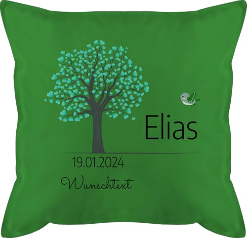 Kissen 50x50 - Lebensbaum Geburt I Taufe Geschenk Kommunion I Datum - 50 x 50 cm - Grün - Geschenke personalisierte taufgeschenke konfirmation konfirmations personalisiertes zur taufgeschenk Kissen 50x50 - Lebensbaum Geburt I Taufe Geschenk Kommunion I Datum - 50 x 50 cm - Grün - Geschenke personalisierte taufgeschenke konfirmation konfirmations personalisiertes zur taufgeschenk von Geschenk mit Namen personalisiert by Shirtracer