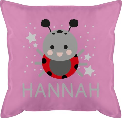 Kissen 50x50 - Marienkäfer Bild und Dein Name - 50 x 50 cm - Pink - personalisiertes Kinder personalisierte Junge Kindergarten Kind Kissen 50x50 - Marienkäfer Bild und Dein Name - 50 x 50 cm - Pink - personalisiertes Kinder personalisierte Junge Kindergarten Kind von Geschenk mit Namen personalisiert by Shirtracer