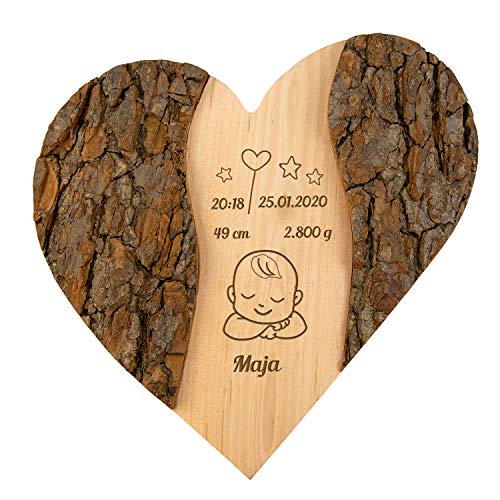 Holz Herz mit Gravur als personalisiertes Geschenk für Eltern I Individuell anpassbar I Geschenke zur Geburt für Mama und Papa I Geburtstagsgeschenk für die Großeltern Holz Herz mit Gravur als personalisiertes Geschenk für Eltern I Individuell anpassbar I Geschenke zur Geburt für Mama und Papa I Geburtstagsgeschenk für die Großeltern von Geschenke 24