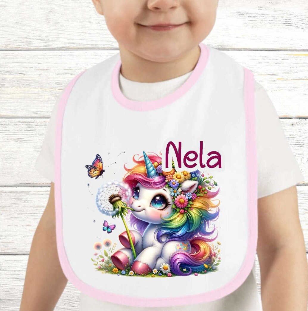 Baby Lätzchen Personalisiert Einhorn Mit Name Mädchen Sabberlatz Latz Geschenk Geburt Taufe Baby Lätzchen Personalisiert Einhorn Mit Name Mädchen Sabberlatz Latz Geschenk Geburt Taufe von Geschenkelaedchen