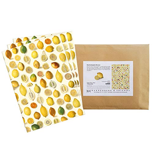 RFPS168-10 Bögen Geschenkpapier "Zitronen" von Geschenkidee